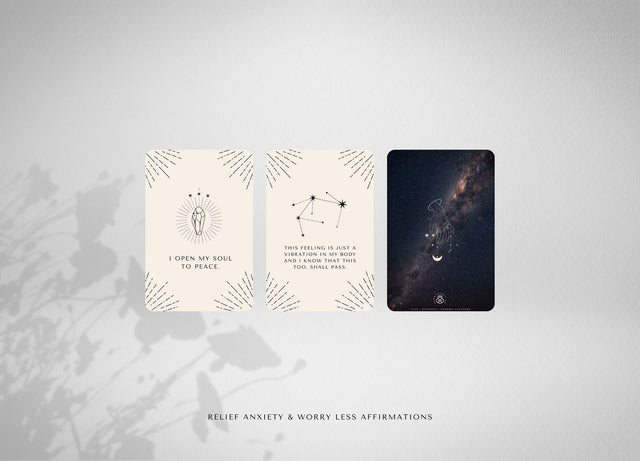 Relief Anxiety & Worry Less Affirmation Wallpaper Deck